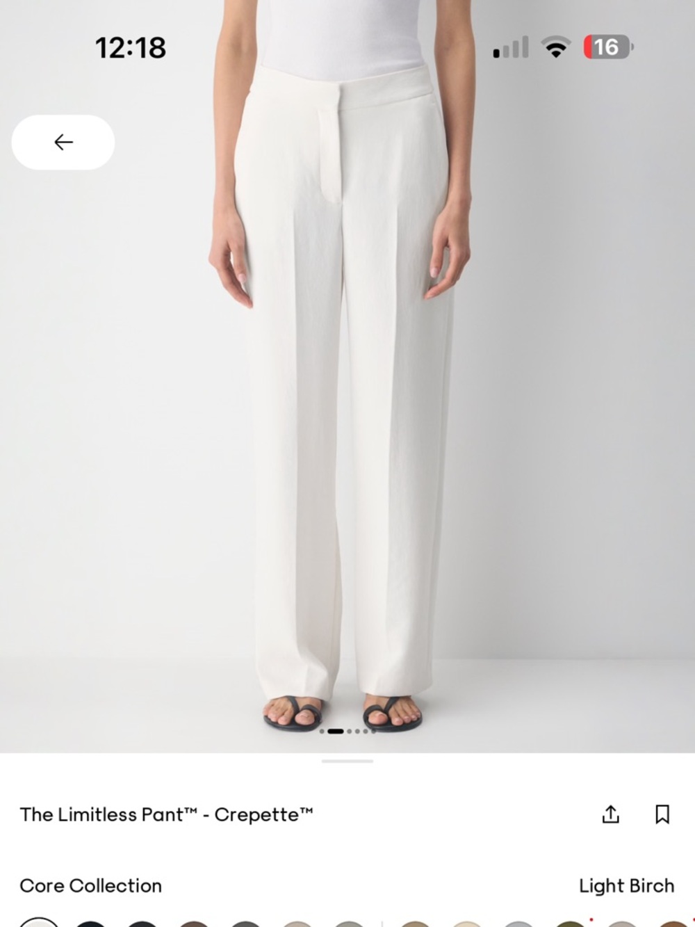 Aritzia Effortless Pants - Light Birch